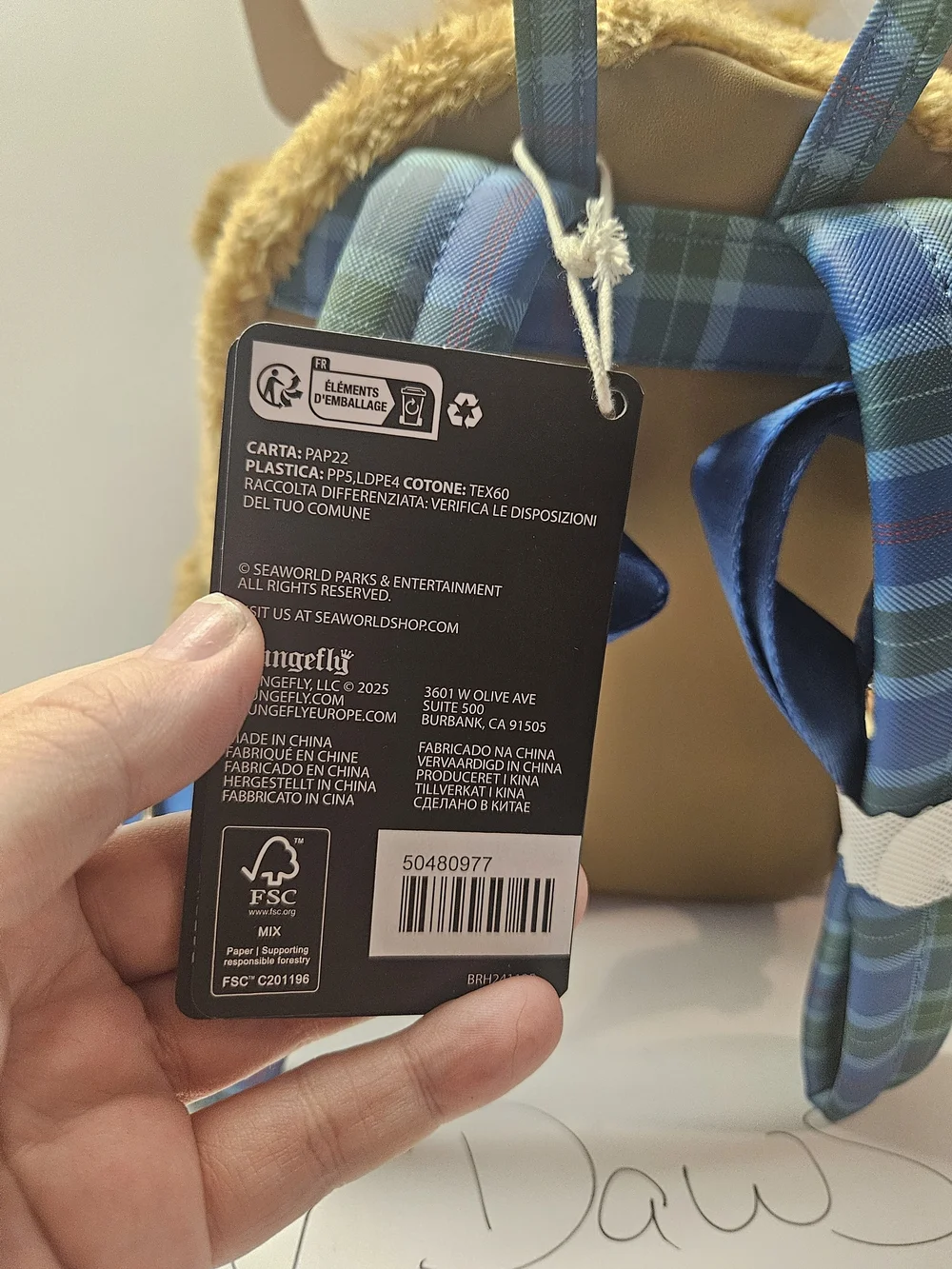 Loungefly Busch Gardens Highland Cow Mini Backpack